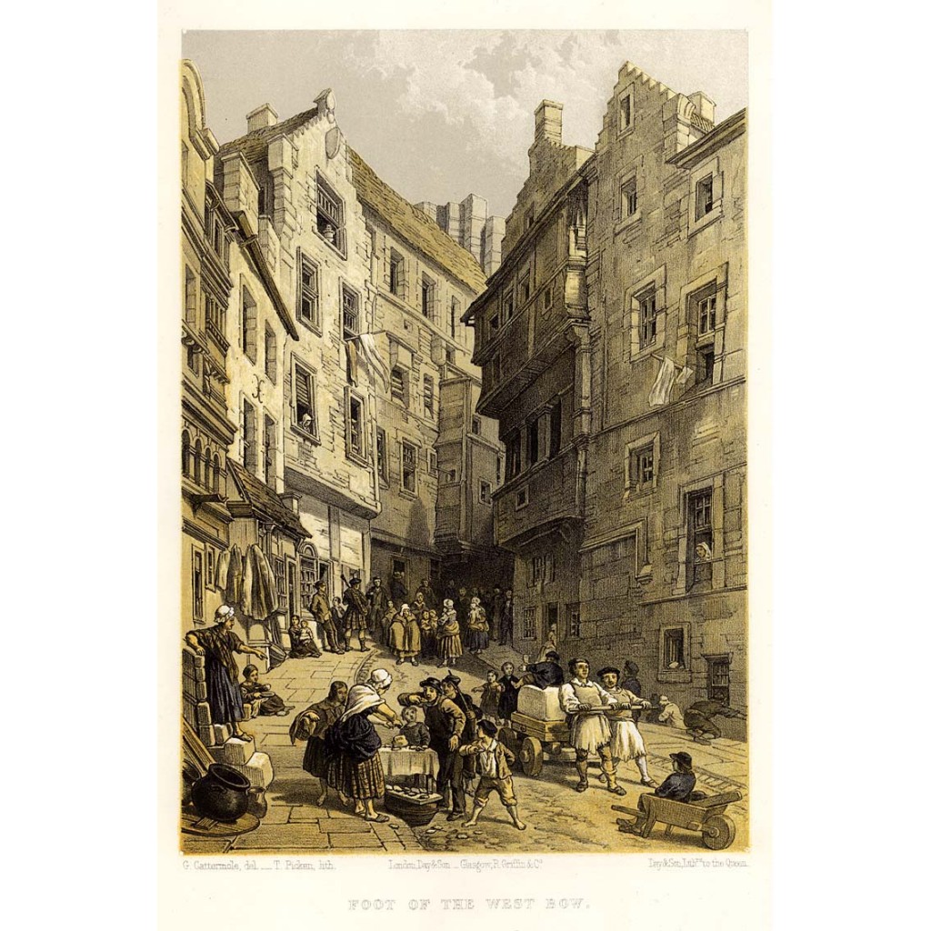 Foot of the West Bow, Edinburgh, Scotland